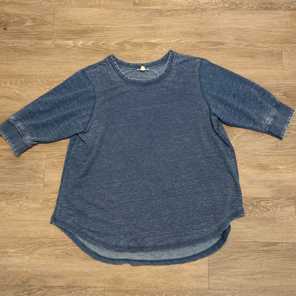 Jane and Delancey Denim Blue Long Sleeve Top Size 1X